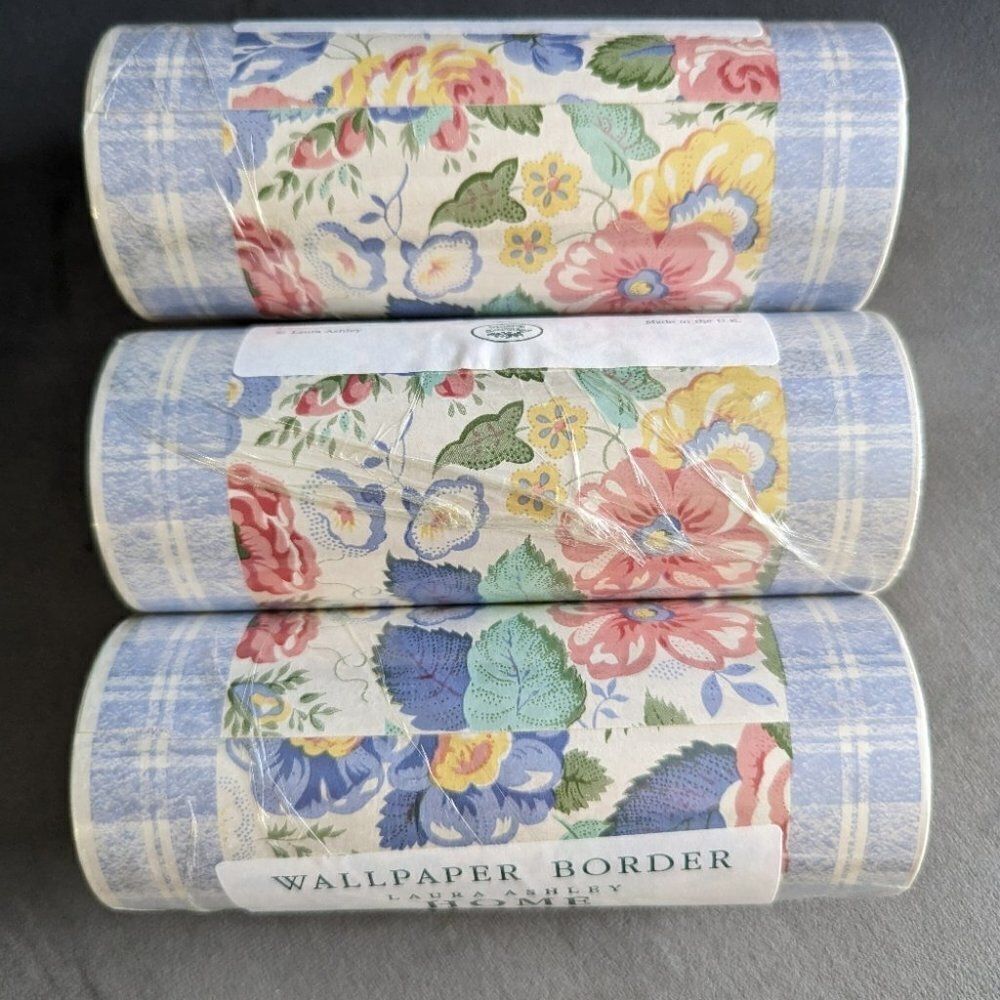 Laura Ashley Home Wallpaper Border 3 Rolls